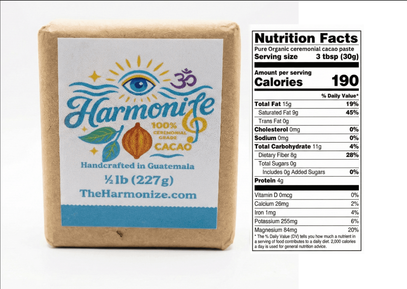 100% Ceremonial Grade Cacao | 1/2lb $33