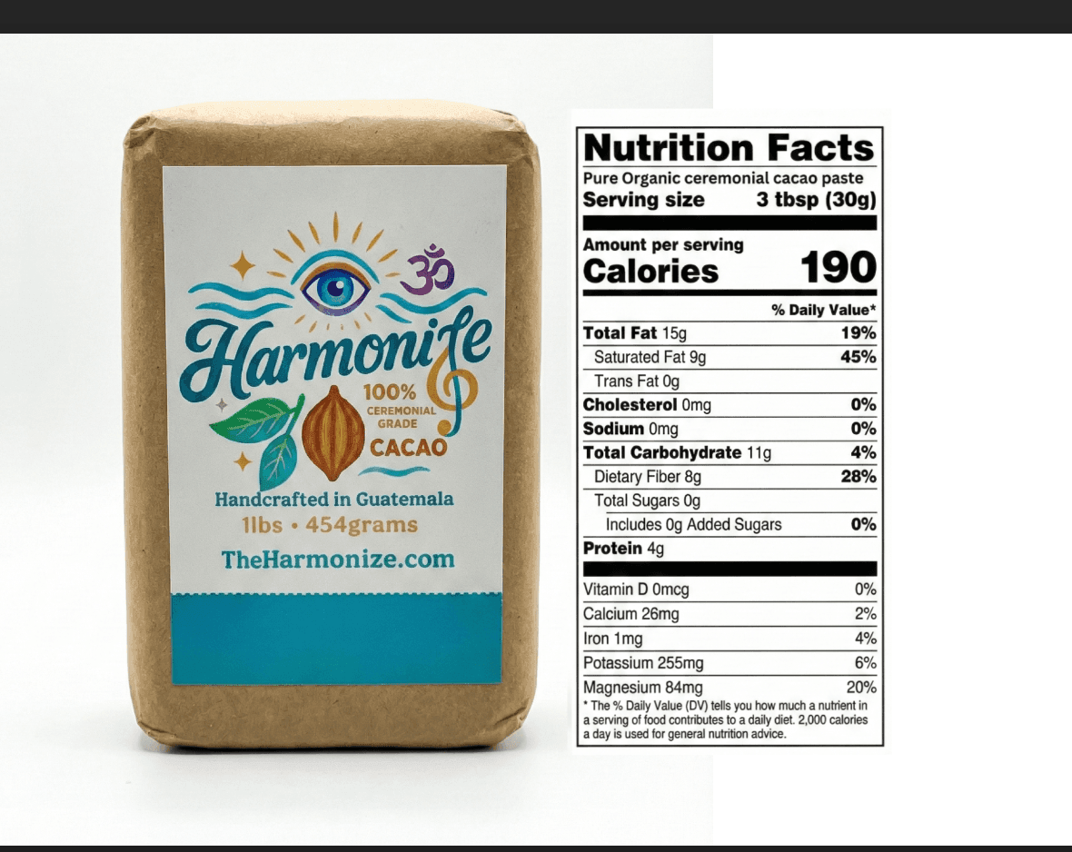 100% Ceremonial Grade Cacao | 1lb $53